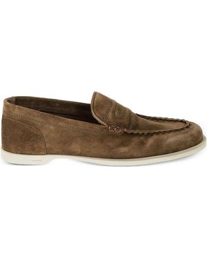 John Lobb Mocassins en cuir suédé Pace - Marron