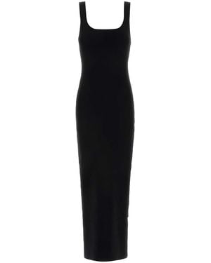 Entire studios Square Neck Knit Midi - Black