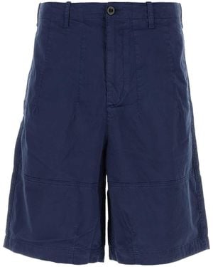C.P. Company Stretch Cotton Bermuda Shorts - Blue