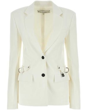 JW Anderson Jw Anderson Stretch Polyester Blend Blazer - White