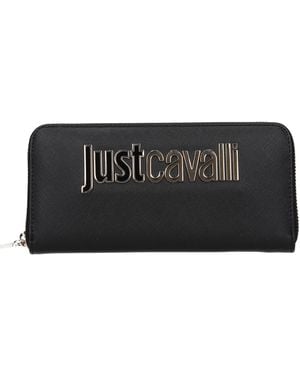Just Cavalli Portafogli Donna Poliestere Nero - Black