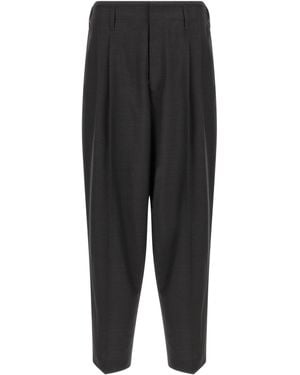 Lemaire 'Pleated' Pants - Black
