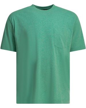 Beams Plus "Grandelle" T-Shirt mit Rundhalsausschnitt - Grün