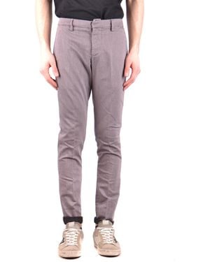 Dondup Pantalón Tórtola - Rojo