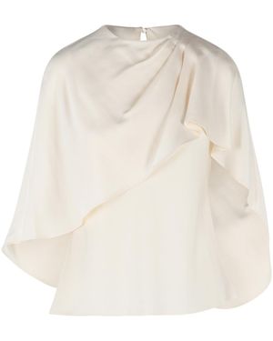 Jonathan Simkhai 'eliora' Blouse In Crèmeacetaatmix - Wit