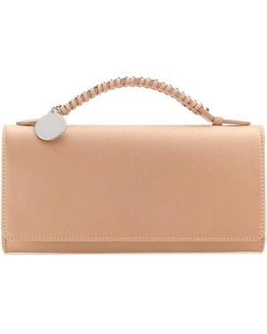 Stella McCartney Falabella Clutch Bag Eco Satin - Brown