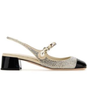 Miu Miu ! OUTLET! GET 15% OFF Today Only! + Free Shipping Worldwide! Leather Women Vintage Heels Pumps Women online Shoes