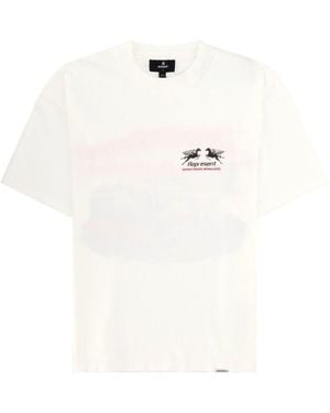 Represent T Shirt Con Stampa "24 Hour Service" - White