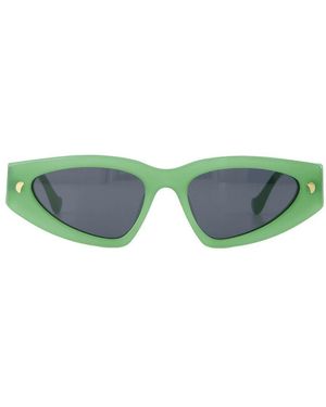 Nanushka Crista Sonnenbrille Acetat grün
