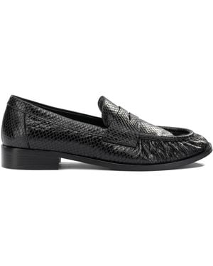 Strategia Leather Loafers - Black