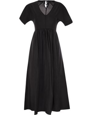 Weekend by Maxmara Wochenende Max Mara Bronzo Wide Jersey Kleid - Schwarz