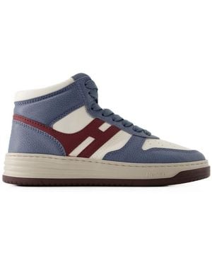 Hogan H630 Sneakers Leather Blue - Blauw