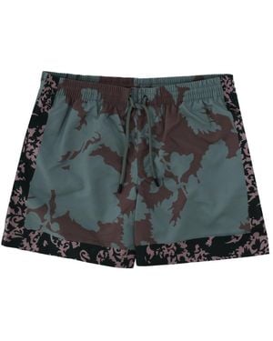 Dries Van Noten Floral Print Swimsuit - Grey