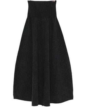 Extreme Cashmere Long Skirt - Black