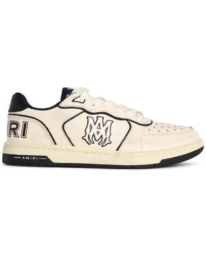 Amiri Apos;S Newport Two-Tone Leather Low-Top Trainers - White