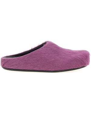 Marni 'Fussbett' Sabots - Purple