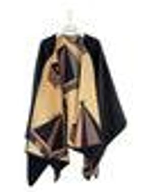 Ferragamo Wende-Cape aus Wolle und Kaschmir - Schwarz