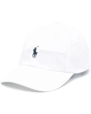 Ralph Lauren Polo Pony Embroidered Cap - White