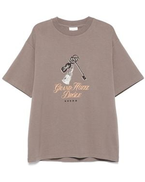 Drole de Monsieur Grand Hotel T Shirt - Grey