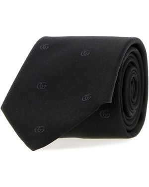 Gucci Jacquard Tie - Black