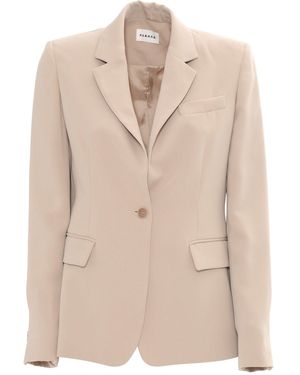 P.A.R.O.S.H. Tailored Blazer With Single-Button Closure And Not - Natur