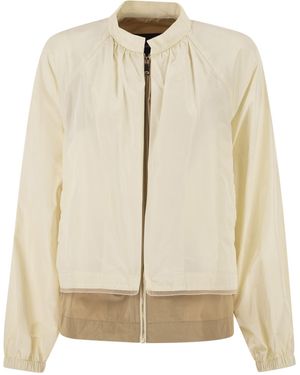 Fabiana Filippi Leichte Jacke mit kontrastierenden Einsätzen - Natur