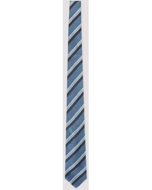 Kiton Silk Tie - Blue