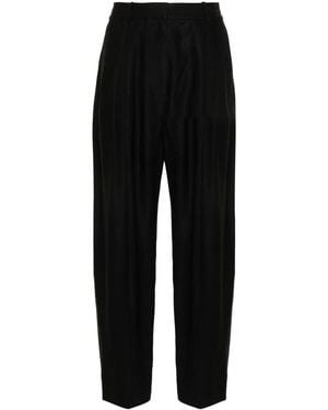Studio Nicholson Sperro High-Waist Tapered Trousers - Black