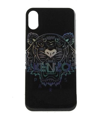 KENZO Porta Iphone Iphone X/Xs Uomo Plastica Nero/Multicolore - Black