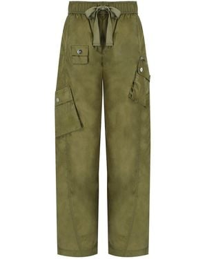 Ganni Duchesse Green Pants