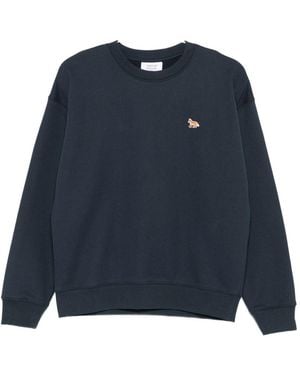 Maison Kitsuné Maison Kitsune 'Baby Fox Cotton Sweatshirt - Blau