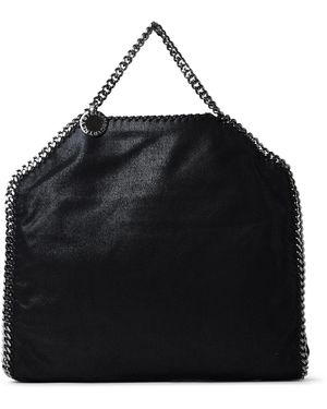 Stella McCartney Stella Mc Cartney Black Polyester Falabella 3 Kettinghandtas - Zwart