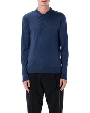 John Smedley Pullover Blau