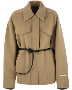 Sportmax Cantore Double Woll Caban - Natur