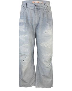 PDF Jeans Angelo Fat Con Ricami - Grau