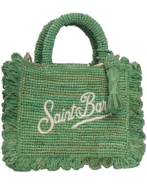 MC2 Saint Barth Raffia Volant Mini 57 Emb - Groen