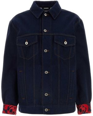 Burberry Oversized Denim Jacket - Blue