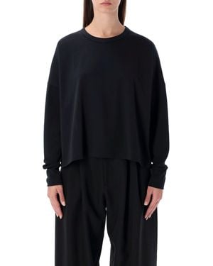 Studio Nicholson Loop Cotton Jersey Long Sleeve T-Shirt - Blue