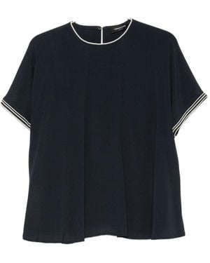 Fabiana Filippi Silk Blend Top - Blue