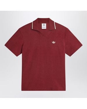 Adidas by Wales Bonner Bordeaux Polo Shirt - Red