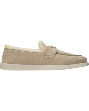 Prada Loafers Suede/Desert - Natural