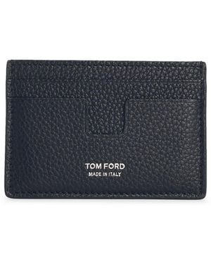 Tom Ford Leather Cardholder - Blue