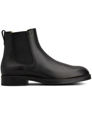 Tod's Leather Ankle Boots - Black
