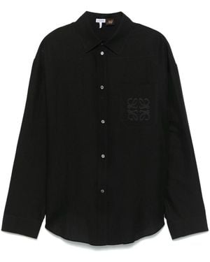 Loewe Linen Blend Shirt - Black