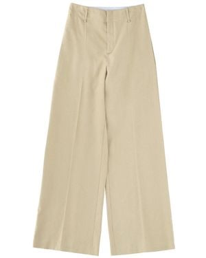 Alysi Linen Blend Tailored Pants - Natural