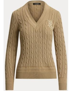 Ralph Lauren Meren Langarmpullover - Natur