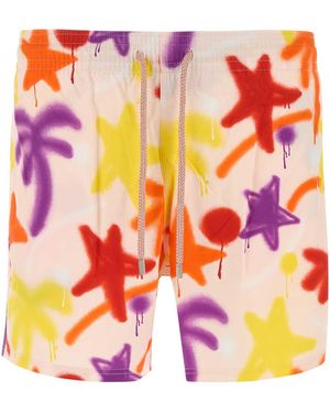 PALM ANGELS X VILEBREQUIN Costume Da Bagno Vilebrequin - Orange