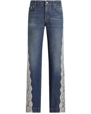Dolce & Gabbana Lace Jeans - Blue