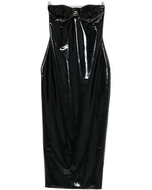 Oséree Strapless Midi Dress - Black