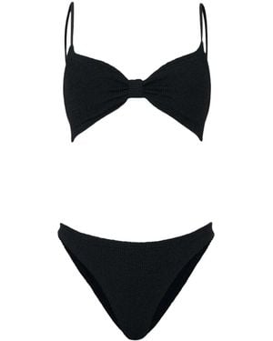 Hunza G Alicia Bikini Crinkle - Black
